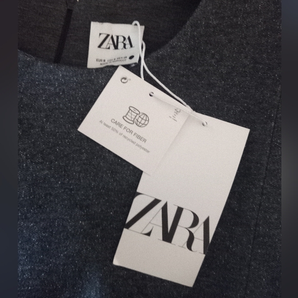 Zara tunic long sleeve gray sz small - Picture 7 of 11
